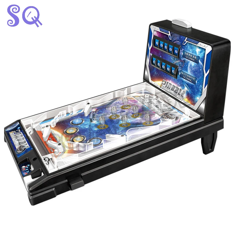 LED Light Music Counting Pinball Machine Black/Blue 2 Color Creative  Catapult Pinball Game Multifunctional Pinball Toy Bartop - AliExpress