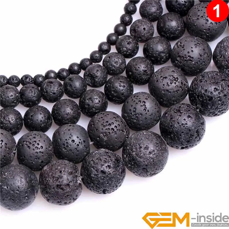 Natural Black Volcanic Lava Gemstone Square Beads For Jewelry Making Strand 15" 