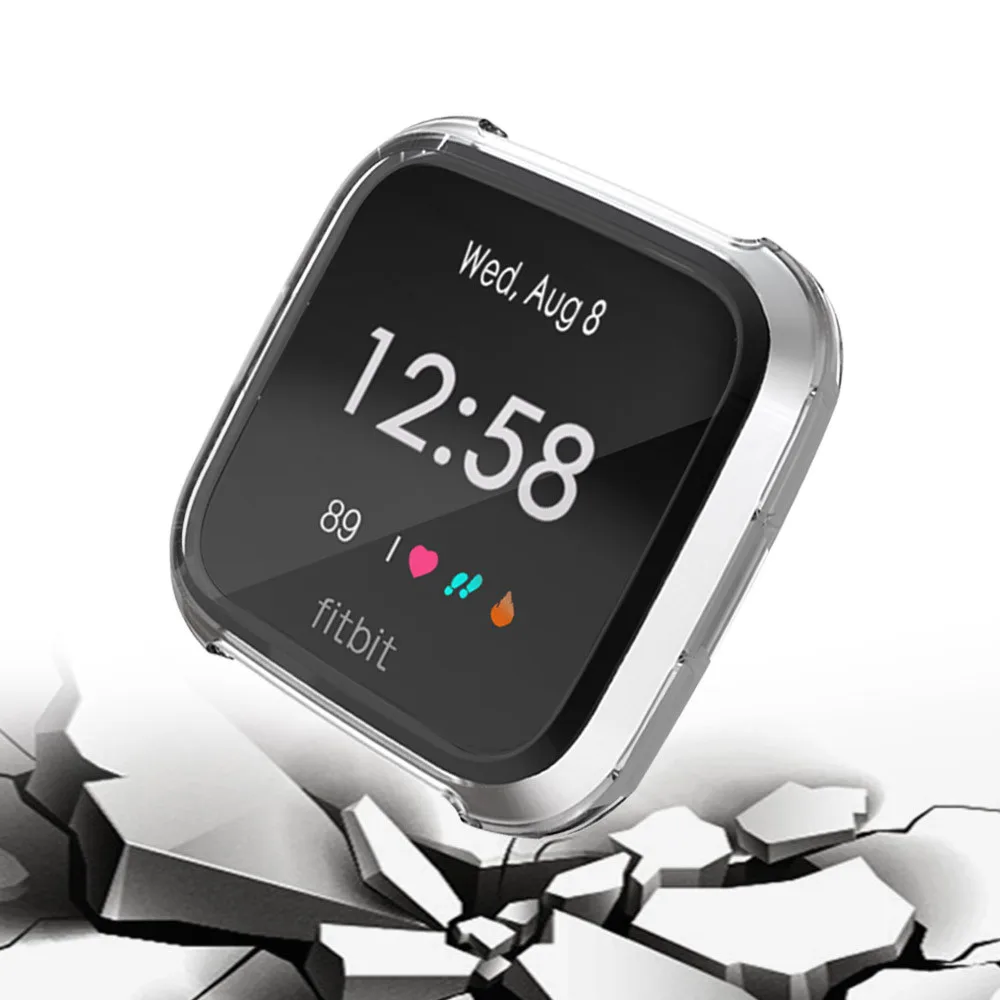 Гальванический Мягкий ТПУ защитный чехол для Fitbit Versa Lite Смарт часы Новое поступление#20191016
