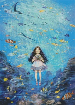 

Genuine Product Egypt Long-staple Cotton Self-Made cross stitch kits Suite Large Version of Forest GIRL'S (15)