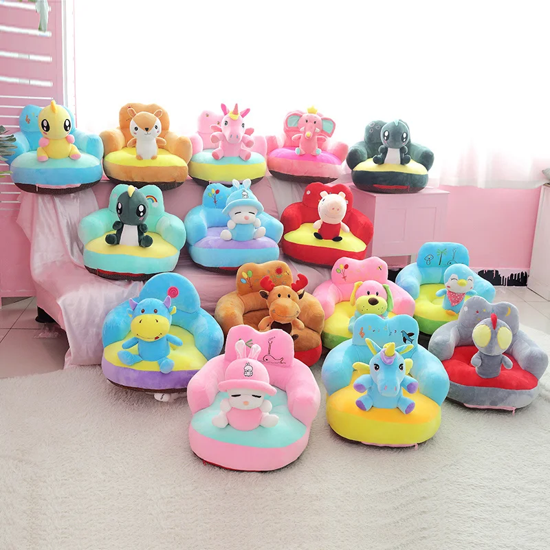 

Big Stuffed Animals Chair Toys Baby Support Seat Safe Non-Toxic Plush Soft Sofa Learning To Sit Chair for Baby