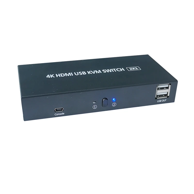 2 порта kvm переключатель 4k hdmi KVM коммутатор компьютерный хост HDMI два в один выход мышь клавиатура USB печать разделенное устройство