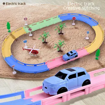 

Electric Bus Rail Car Special Cars Track Toys for Kids Children's Educational Toys Gift Model Electric Rail Vehicle Auto Car