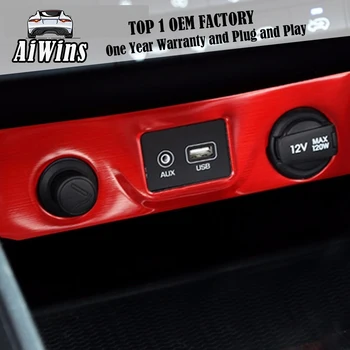 

Aiwins For Hyundai Tucson 2015 2016 Car cigarette lighter special modified decoration cover Trim Stainless Steel accessory