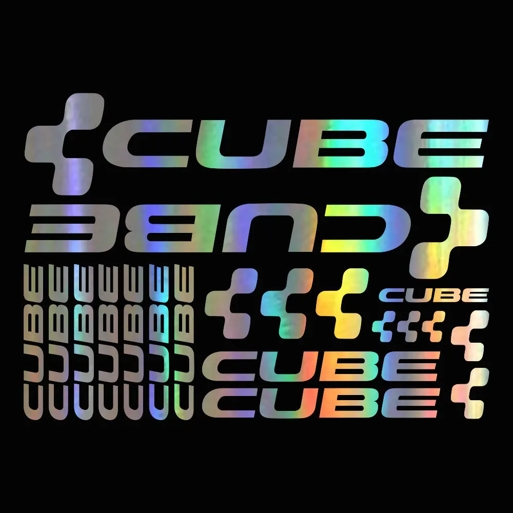 Комплект CUBE ADESIVI BICI наклейки велосипед MTB BDC BICICLETTA PRESPAZIATI виниловые