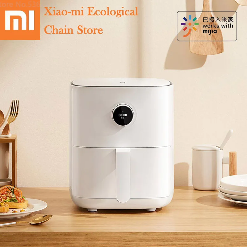 Xiaomi Mijia Smart Air Fryer 3.5L Large Capacity Without Oil Home French Fries Machine Electric Deep Fryer APP & Voice Control