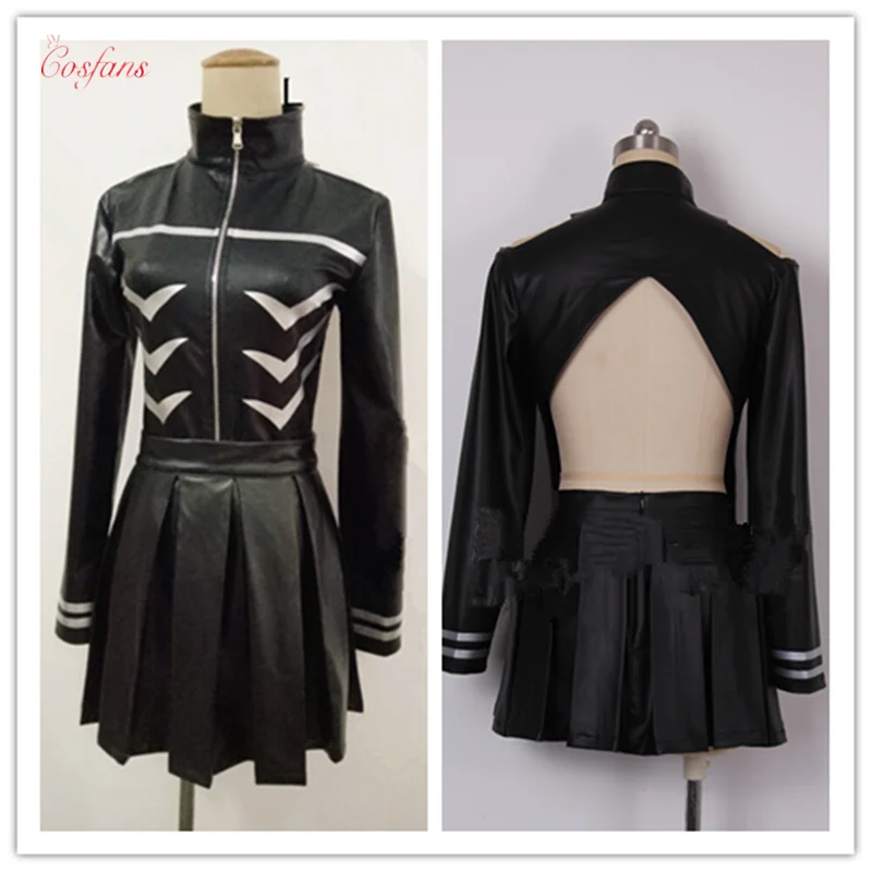 

Cosplay Tokyo Ghoul Kaneki Ken Girl Uniforms Female Ken Kaneki Cosplay Costume Jacket + Skirt + Stockings custom-made style
