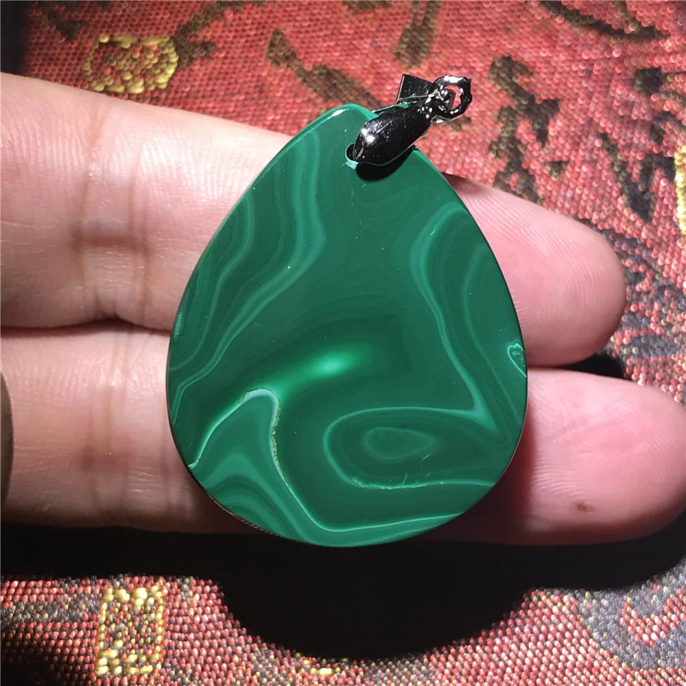 Natural Green Malachite Pendant (6)