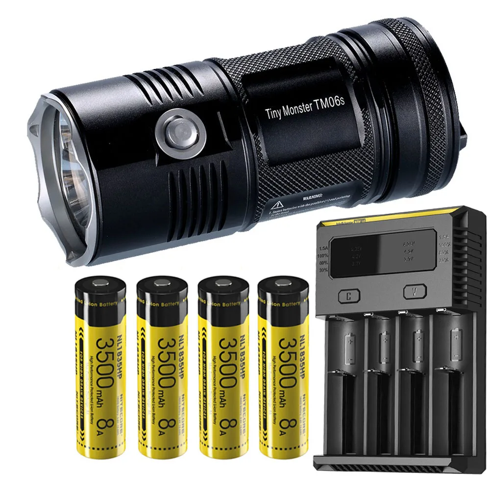 Портативный прожектор NITECORE TM06S 4 лампочки 3 светодиода макс. 4000 люмен фонарик с