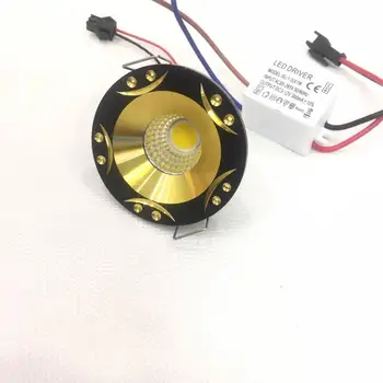 

10Stück 3 W LED Mini Einbauleuchte Round verstellbarer Spot Deckenlampe 220 V LED-Schrankleuchte