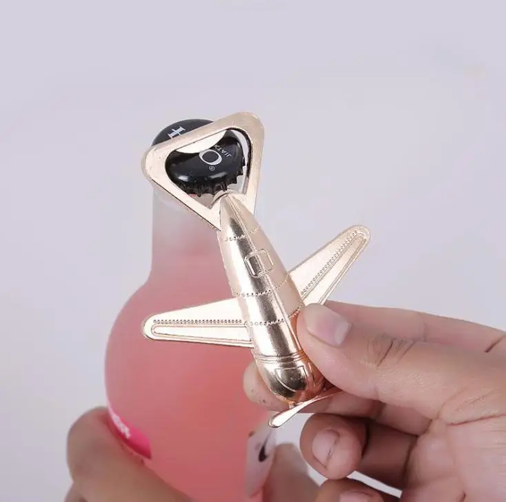 

160pcs/lot Antique Air Plane Airplane Shape Wine Beer Bottle Opener Metal Openers for Wedding Party Gift Favors Wholesale