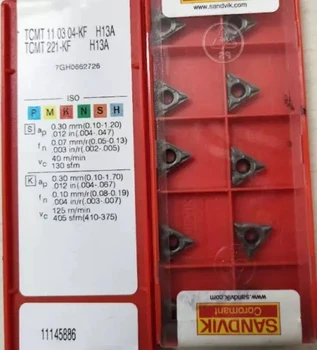 

10PCS CARBIDE INSERT TCMT 110304-KF H13A