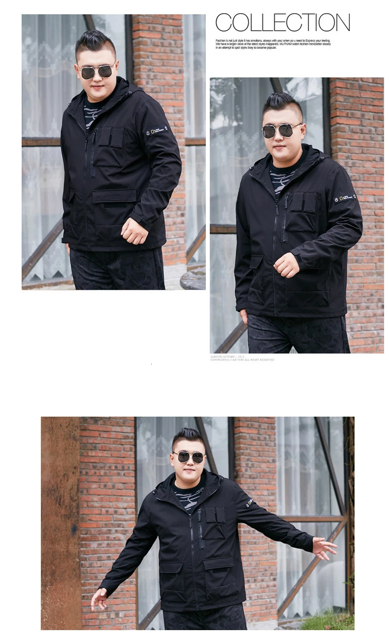 Плюс Размер 8XL 7XL 6XL Осенняя новая куртка мужская куртка с капюшоном спортивные свободные топы мужская короткая ветровка tide