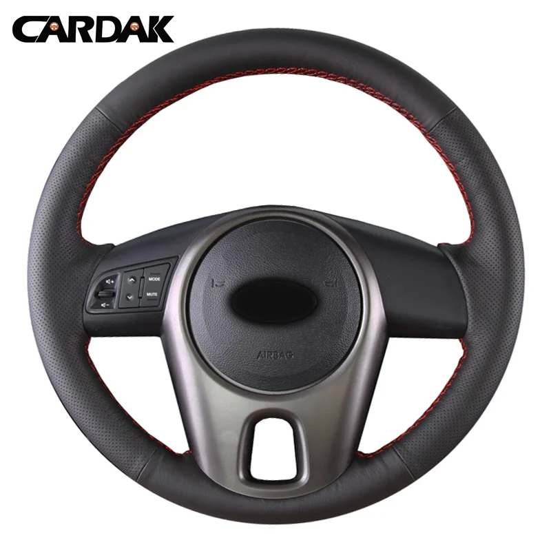 CARDAK Black Artificial Leather Car Steering Wheel Cover for Kia Forte Soul Rio 2009 2010 2011 | Автомобили и мотоциклы
