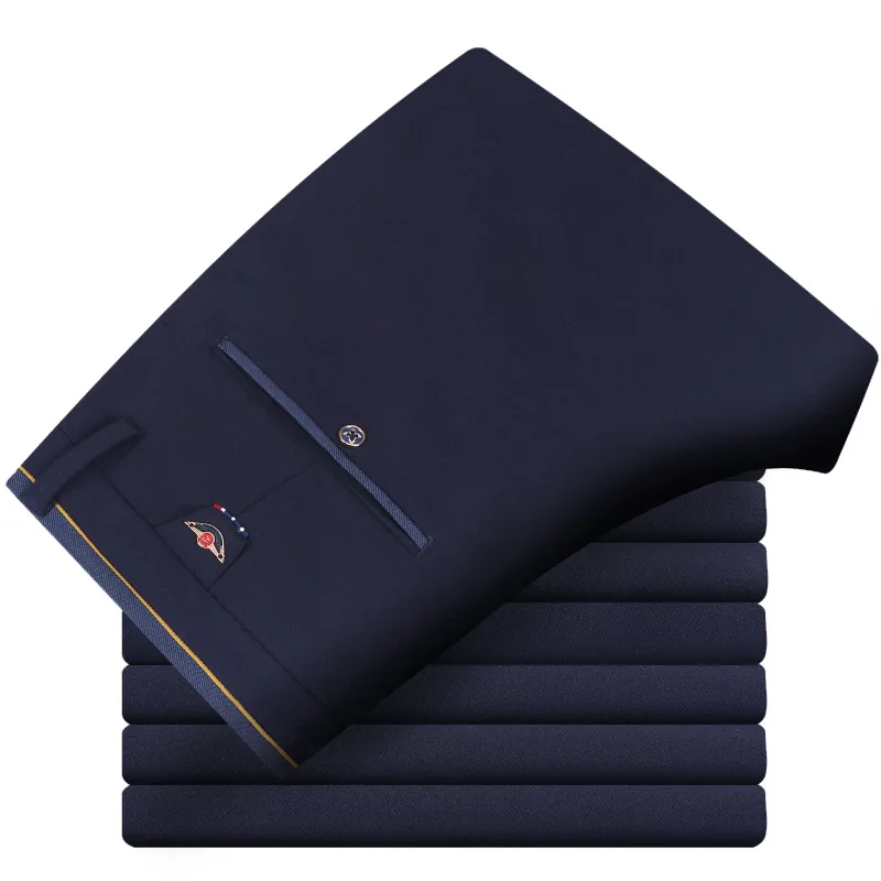 Брюки мужские для бизнес на каждый день Slim Fit приталенные Стрейчевые штаны прямые
