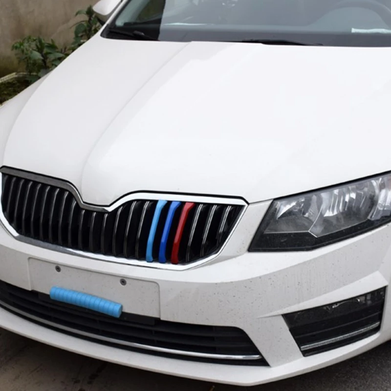 3D Car Front Grilles Trim Sport Strips Cover For Skoda Rapid Spaceback / | Автомобили и мотоциклы