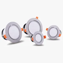 Диммируемый светодиодный светильник потолочный Точечный светильник cob 7 Вт 9 Вт 12 Вт 15 Вт ac85-240V потолочный встраиваемый светильник s Внутреннее освещение