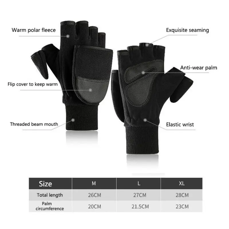 Новые перчатки унисекс Зимние теплые флисовые перчатки из искусственной кожи флисовые толстые уличные перчатки для велоспорта перчатки для пальцев Варежки