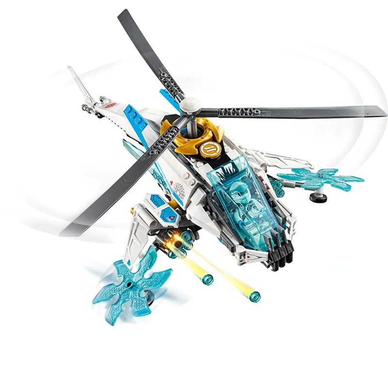 2021 Новый конструктор ShuriCopter Spinjitzu Ниндзяго из фильма вертолет модельные наборы