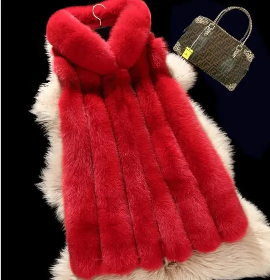 Manteau femme hiver 2019 зимнее женское пальто из искусственного меха жилет меховые жилетки
