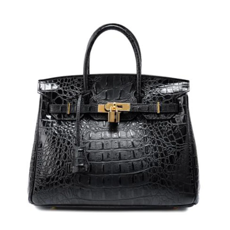 

2019 Women Bag New Genuine Leather Women Bag Famous Brand Crocodile pattern Women bag Shoulder Bag High Quality Messenger Bag