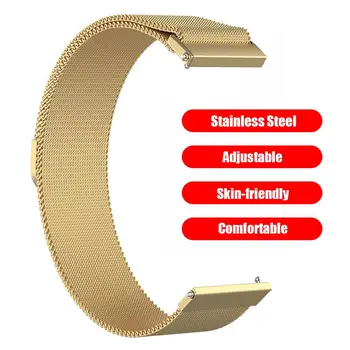 

Stainless Steel 18mm Mesh Watch Strap Wristband for Xiaomi Millet Smart Bracelet Compliance with Ergonomic Design Comfort