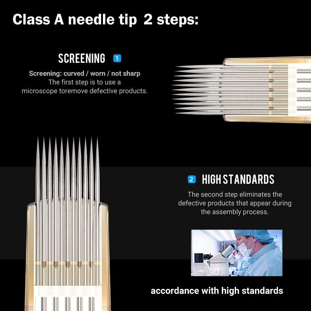 Ambition 20Pcs 0.35MM Disposable Permanent Makeup Tattoo Cartridge Needle Curved Magnum Tattoo Needles for Tattoo Gun Machines Ambition 20Pcs 0.35MM Disposable Permanent Makeup Tattoo Cartridge Needle Curved Magnum Tattoo Needles for Tattoo Gun Machines