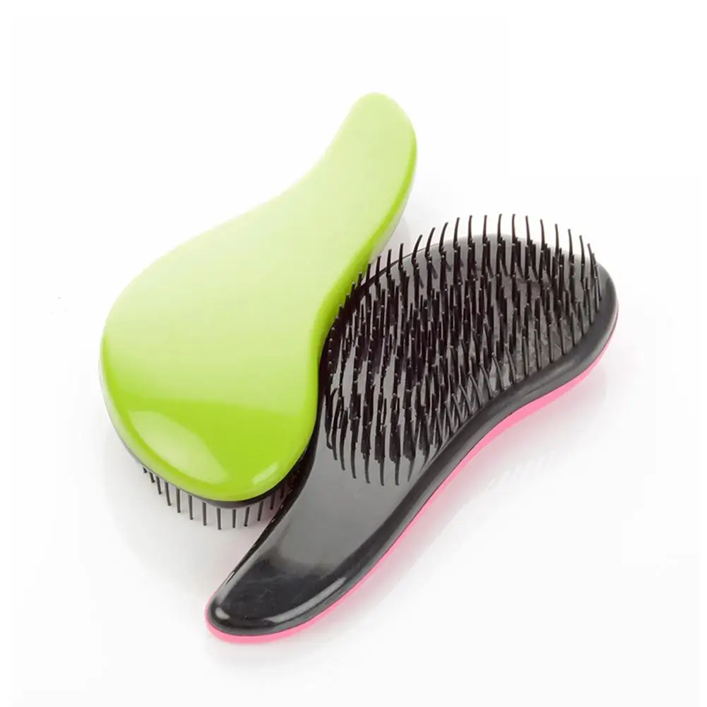 

HobbyLane 1pcs Anti-static Hair Brush Comb Styling Tools Shower Electroplate Detangling Massage Combs for Salon Styling Hair