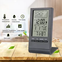 Термометр, гигрометр, индикатор, для помещений/улицы, метеостанция, автоматическая электронная температура, влажность, монитор, часы
