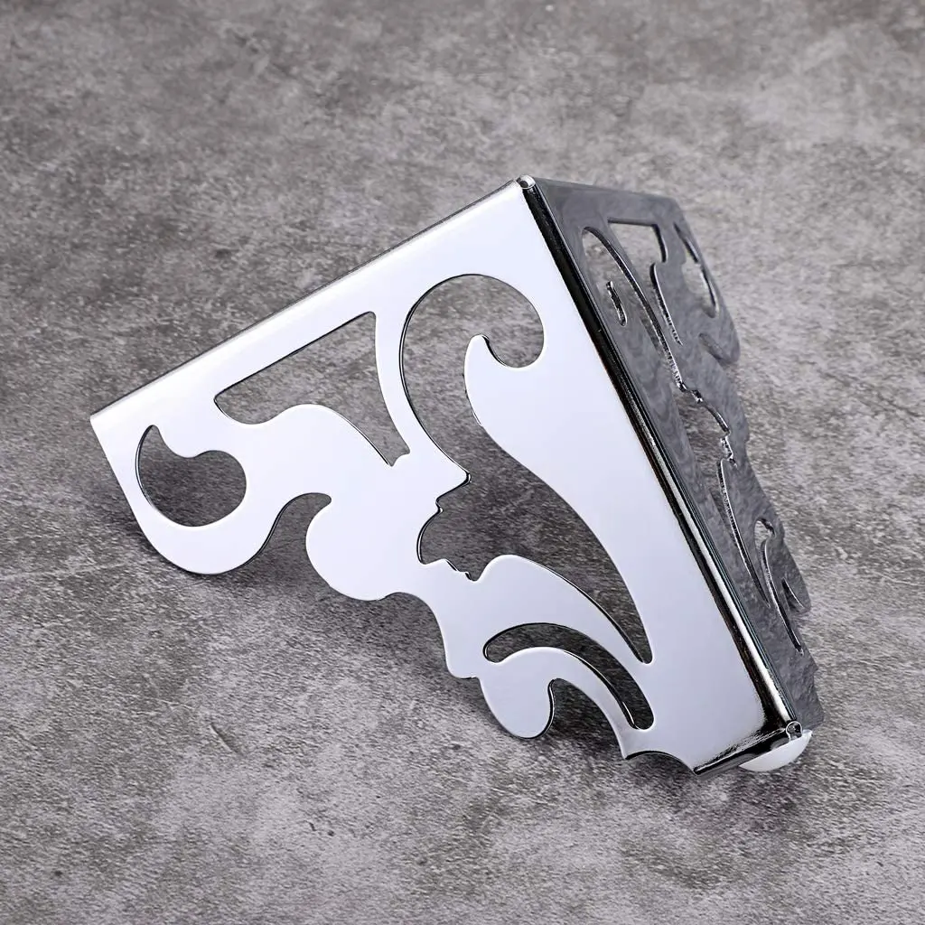 4pcs Metal Furniture Legs Feet, Pattern Hollow table legs，Modern Sofa Legs Bed Table Accessories Cabinet Replacement foot