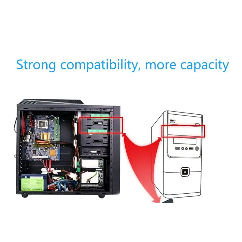MR-8801 2," /3,5" HDD/SSD до 5,2" Floppy-Drive Bay монтажный кронштейн адаптер X3UB