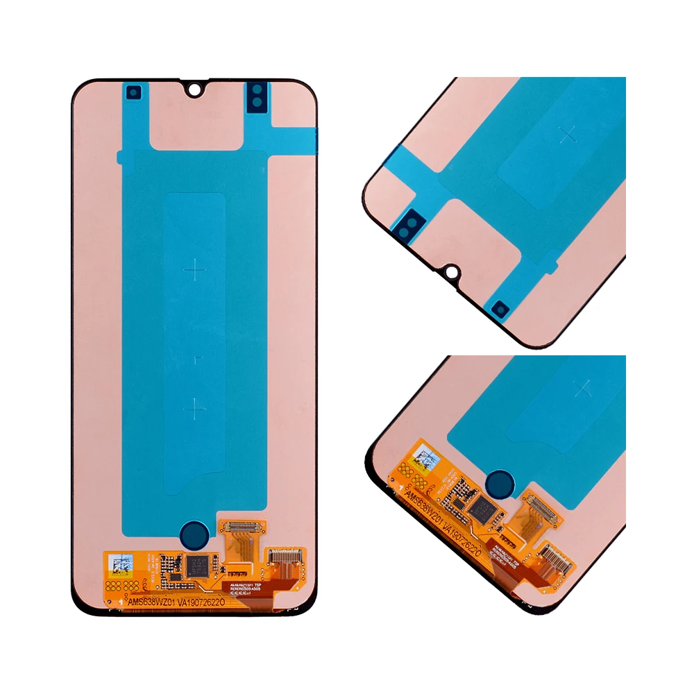 6," AMOLED для samsung Galaxy A50s ЖК сенсорный экран дигитайзер в сборе для samsung A50s дисплей с рамкой Замена SM-A507