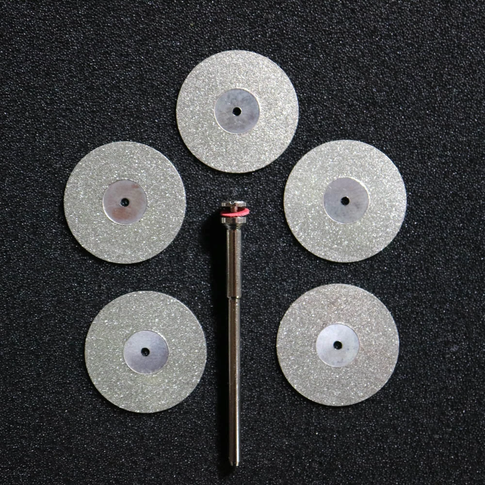 5 Pcs Dental Lab Diamond Disc Disks Double Sided Grit Cutting Disc Tool