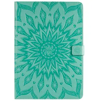 

Case For IPad 7 th Gen 10.2 inch 2019 Tablet Cover Sun Embossed PU Leather Shell Smart Wake Sleep Up Flip Stand Cover Funda+pen