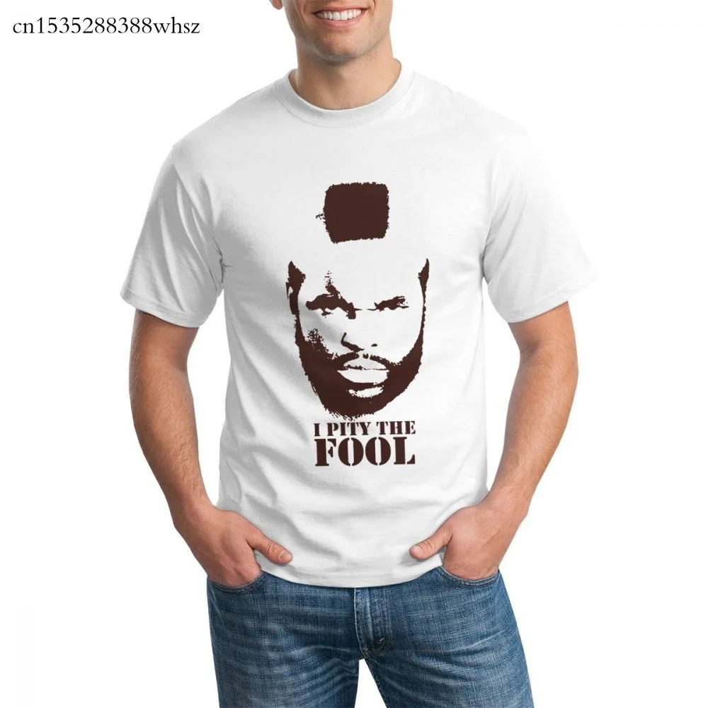 

T Shirt The A Team Mr T On The Jazz Hannibal I Pity The Fool Faceman Summer Short Sleeve Cotton graphic t shirt for men 2020