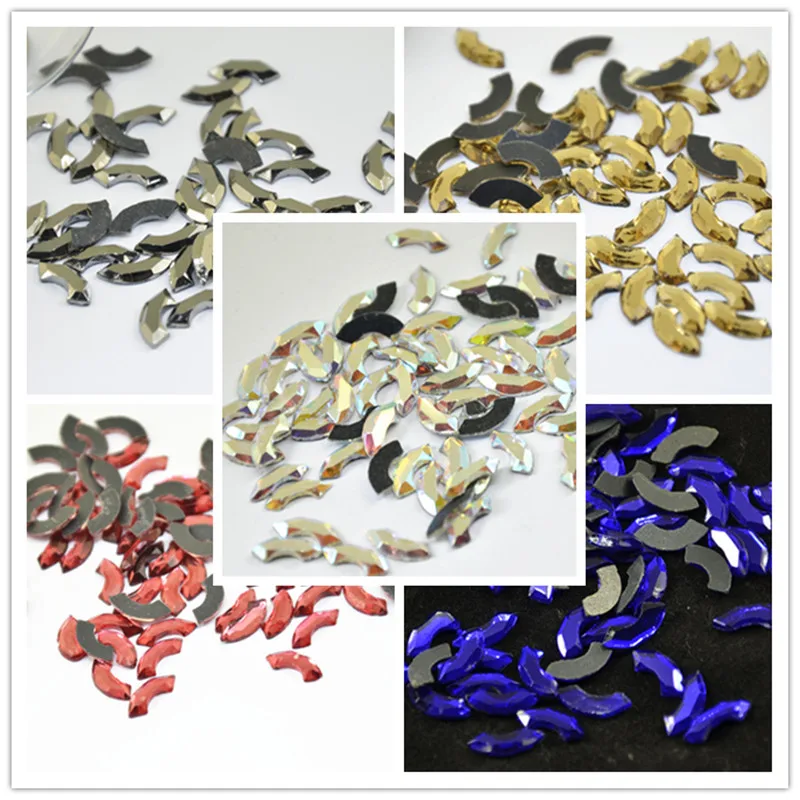 Высококачественные Стразы с плоской задней поверхностью горячей фиксацией 6x12 мм