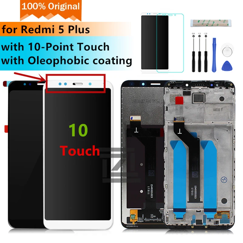 Оригинальный Для Xiaomi Redmi Note 5 плюс ЖК дисплей Дисплей Сенсорный экран планшета с