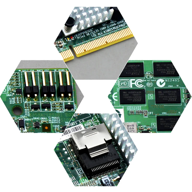 LSI MegaRaid SAS 9260-4i 6 ГБ/сек. SATA+ SAS RAID контроллер карты LSI00197 512M cashe
