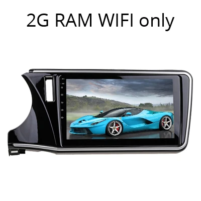 City LHD 2G Sinosmart Android 8,1 автомобильный радиоприемник с навигацией GPS для Honda City 2din 2.5D ips/QLED экран - Цвет: City LHD 2G