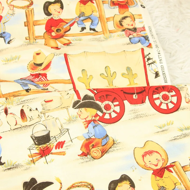 Корейская импортная желтая хлопковая ткань с рисунком для мальчиков и девочек, домашняя сумка, чехол для подушки, Sewing-BK568