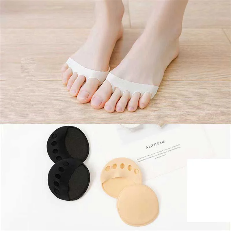Five Toes Forefoot Pads For Women High Heels Half Insoles Toe Pad Inserts Front Sole Pad Half