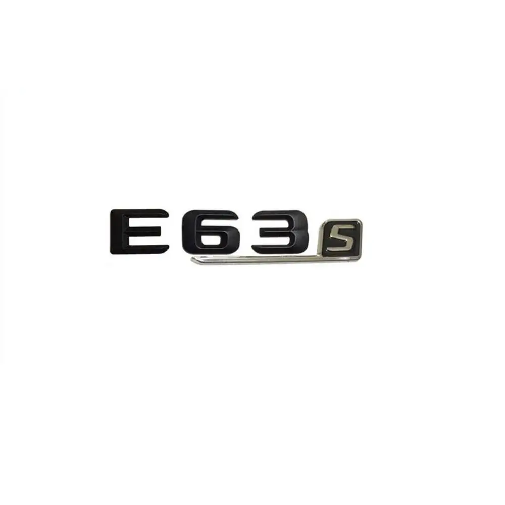 Черные числа буквы для E63s багажник эмблема значки для Mercedes Benz E63 S AMG - Цвет: Matte Black