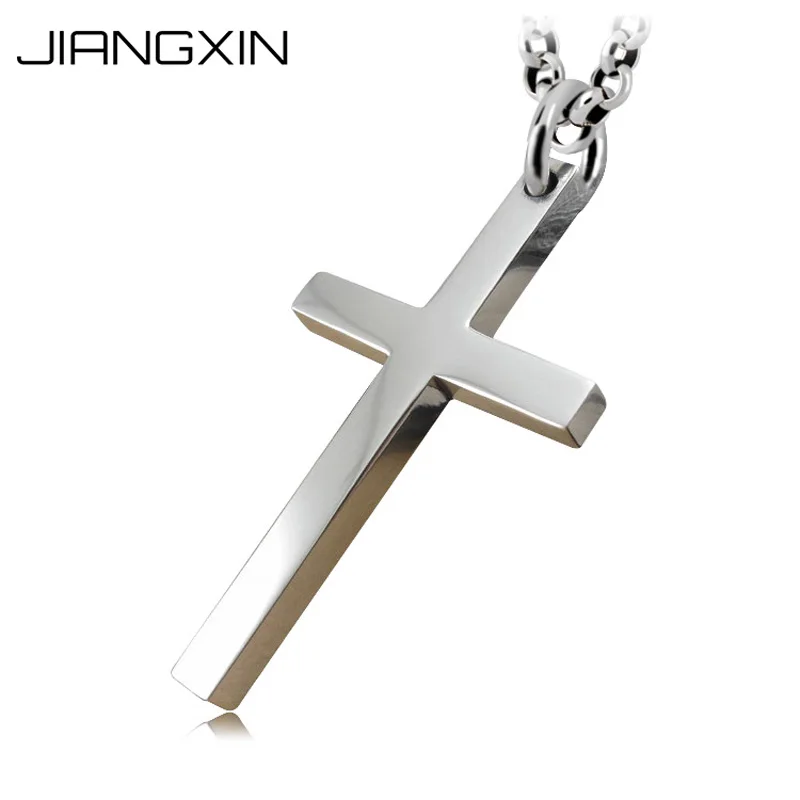 

S925/Ag999 Silver Big Cross Men Women's Pendant 4.5*3cm 11.26g Lucky Amulet High-polished Christian Jewelry Free Adjustable Rope