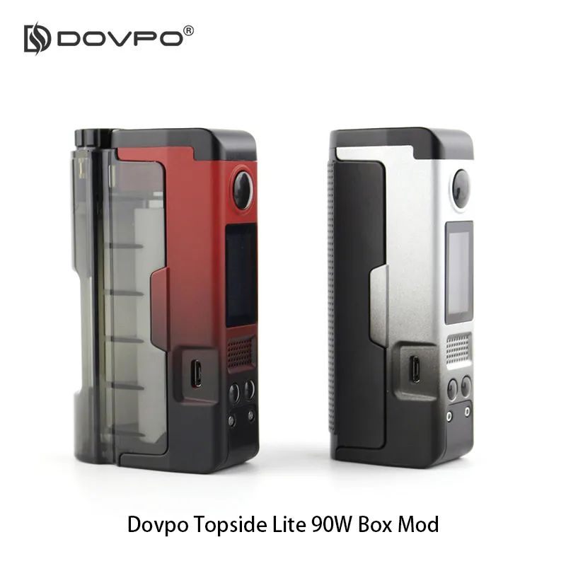 Dovpo Topside Lite 90 Вт Tc коробка мод питание от одной батареи 21700/20700 Fit 510 поток атомайзер Squonk Vape коробка мод