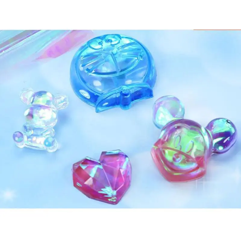 1 Set Shiny Magic Color Aurora AB Effect Reflective Mirror Paper DIY Epoxy Resin Jewelry Fillings Resin Mold Jewelry DIY