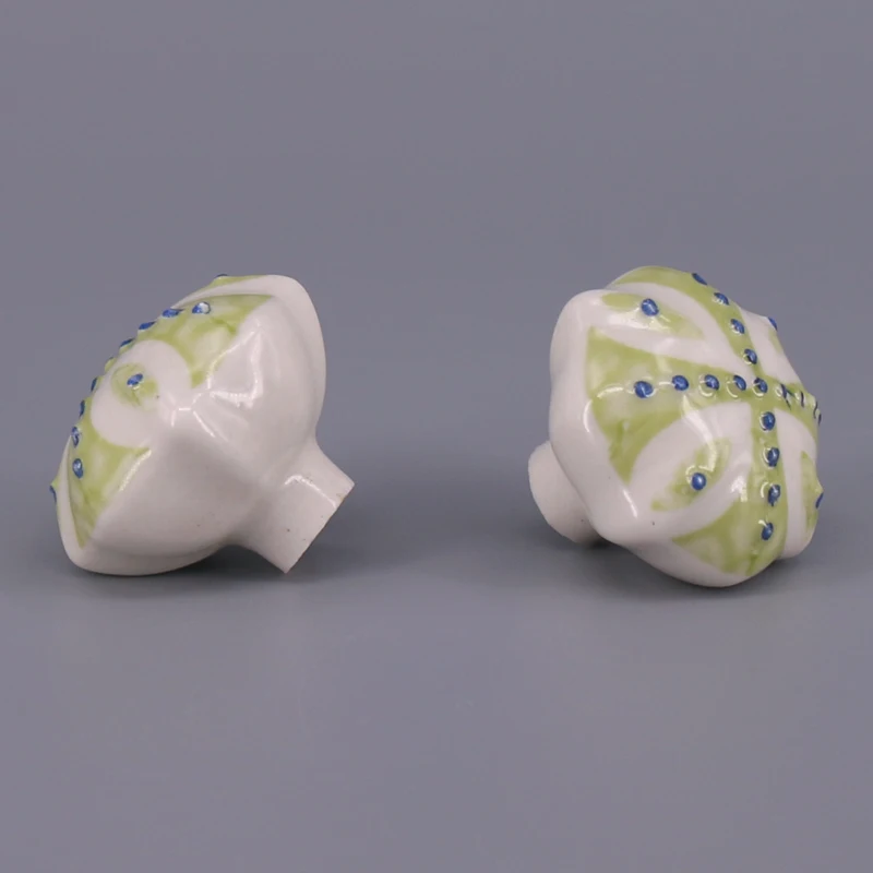 2pcs Cute Ceramic Knobs Dresser Drawer Pulls Handles Cupboard