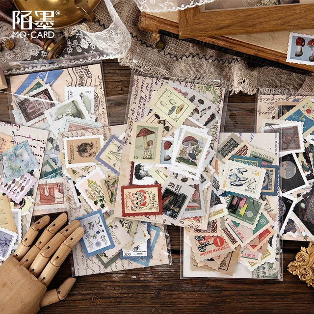 42 pcs Travel Around The World Painting Paper Decorative Stickers  Scrapbooking Stick Label Diy Diary Album Stationery Sticker