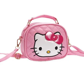 

Hello Kitty Kids Girls Pink Cat Bow Cut Pu Cross bag bags handbags Crossbody bags