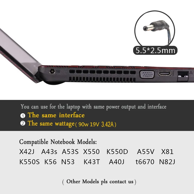 Адаптер lenovo 19V 3.42A 5,5X2,5mm 65W N101 Сетевой адаптер питания для ноутбука зарядное устройство для ноутбука блок питания