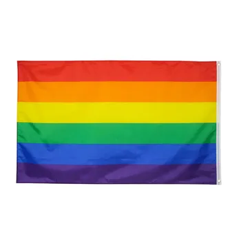 

90x150cm huge giant large LGBT Rainbow Gay Pride Flag Rainbow Polyester Banner